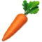 Carrot emoji on Apple